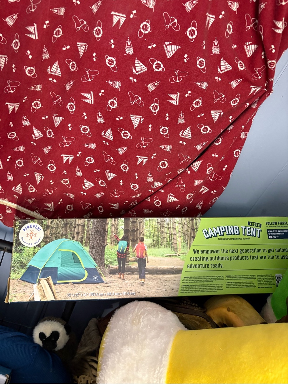 Youth Camping Tent - Teal/Green